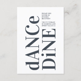 Big Monogram Modern Bold Simple Wedding Begleitkarte