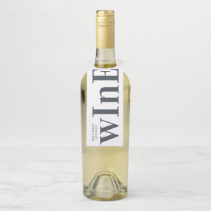 Big Monogram Modern Simple Flaschenanhänger