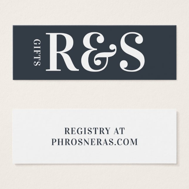 Big Monogram Modern Simple Gift (Vorne & Hinten)