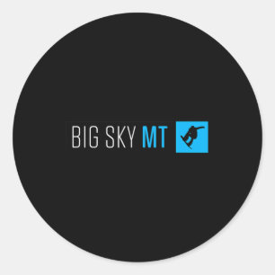 Big Montana Snowboard Box Typ Runder Aufkleber
