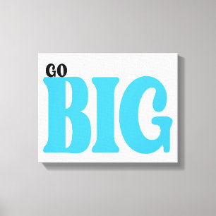 Big Motivierend Angebot Leinwanddruck