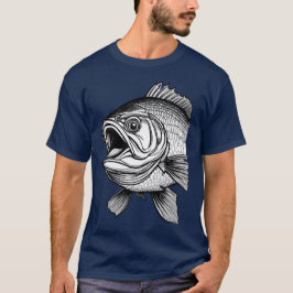 Big Mouth Bass Fish T - Shirt