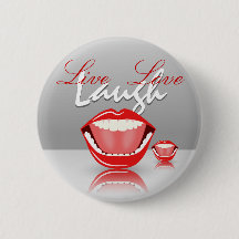 Big Mouth Live Lagh Liebe Niedliche Round Buttons
