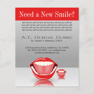 Big Mouth Small Dentist Zahnmedizin Zahnschmerzen  Flyer