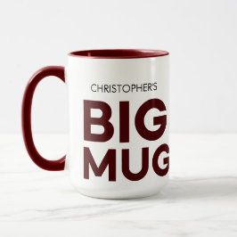 Big Mug de Bourgogne | Grosse Mug | Mug de nom per