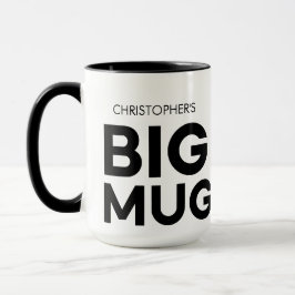 Big Mug | Grosse Mug | Coupe Jumbo | Mug de nom pe