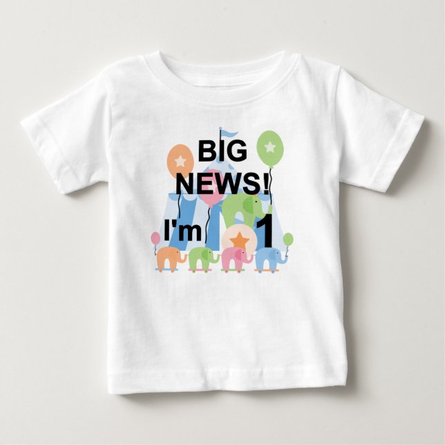 Big News Circus 1er Anniversaire T-shirts et cadea (Devant)