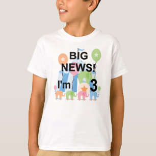Big News Circus 3e Anniversaire Tshirts et cadeaux
