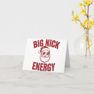 Big Nick Energy Lustiger Weihnachtsmann Unanständi Karte