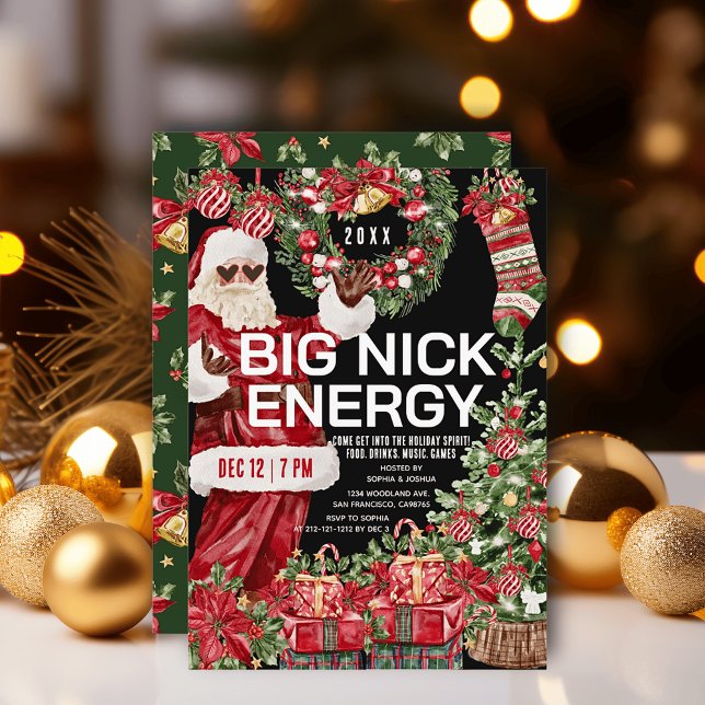 Big Nick Energy Weihnachtsfeier Einladung (Von Creator hochgeladen)