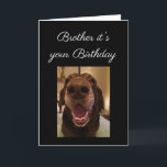 Big Nose Dog Funny Brother Geburtstags Liebe Hund Karte<br><div class="desc">Denn es ist dein Geburtstagsbruder und ich habe die Nase,  wie sehr du sie hasst. Ich habe die Nase,  dass du Liebe brauchst. Liebe auf Ihrem Geburtstag senden</div>