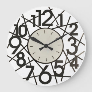 Big Numbers Wall Clock Große Wanduhr