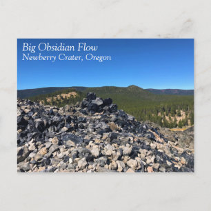 Big Obsidian Flow Postkarte
