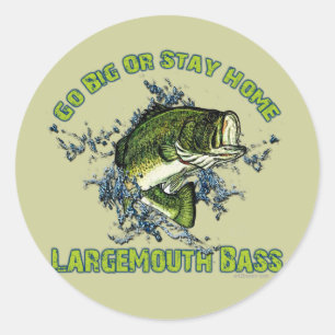 Big oder Bleibe Zuhause Runder Aufkleber