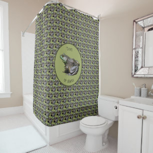Big Old Bullfrog Natur Personalisiert Duschvorhang