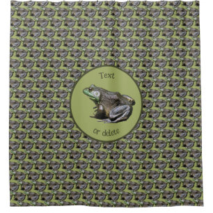 Big Old Bullfrog Natur Personalisiert Duschvorhang