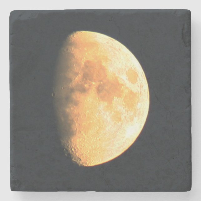 Big Old Moon Küste Steinuntersetzer (Vorderseite)