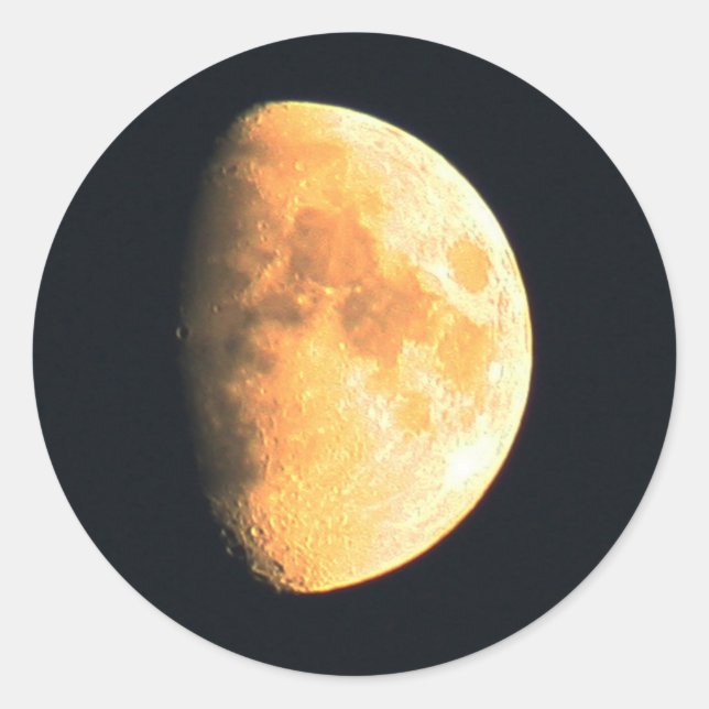 Big Old Moon stcna Runder Aufkleber (Vorderseite)