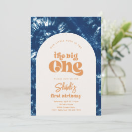 Big One Birthday Einladung | Einladung zur Gefärbt