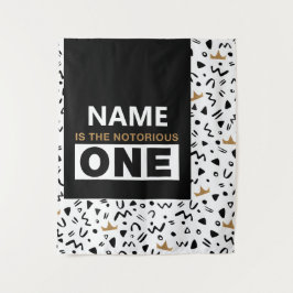 Big One Birthday Foto Background Tapestation Wandteppich