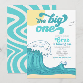 Big One Surfing Einladung | Einladung zum Surfen