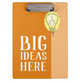 Big Orange Ideas Clipboard Klemmbrett