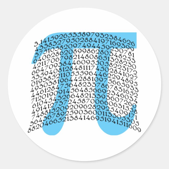 Big-Pi-Produkte Runder Aufkleber (Vorderseite)