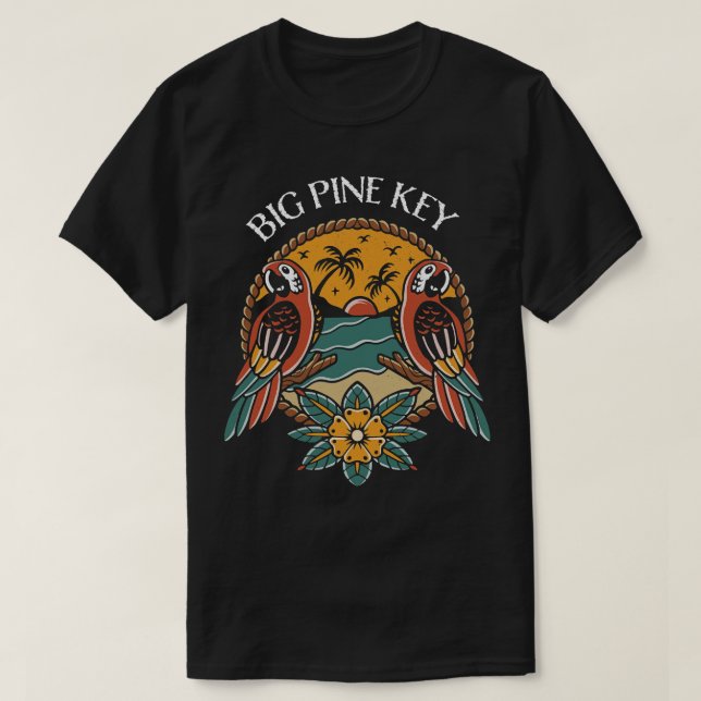 Big Pine Key Florida Keys T-Shirt (Design vorne)