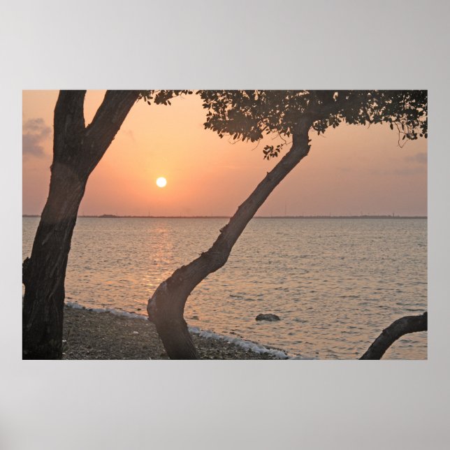 Big Pine Key Sunrise Horizontal Print Poster (Vorne)