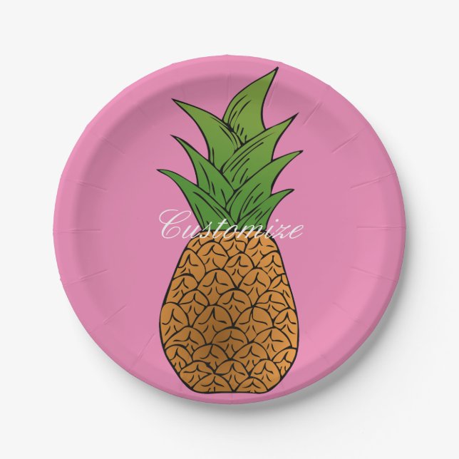 Big Pineappel Thunder_Cove Pappteller (Vorderseite)