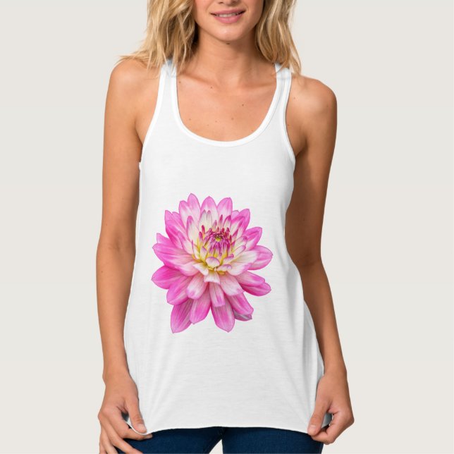 Big Pink Dahlia T - Shirt (Vorderseite)