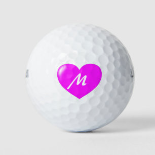 Big Pink Heft Monogram Template Golfball