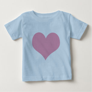 Big Pink Liebe Herz Baby T-shirt