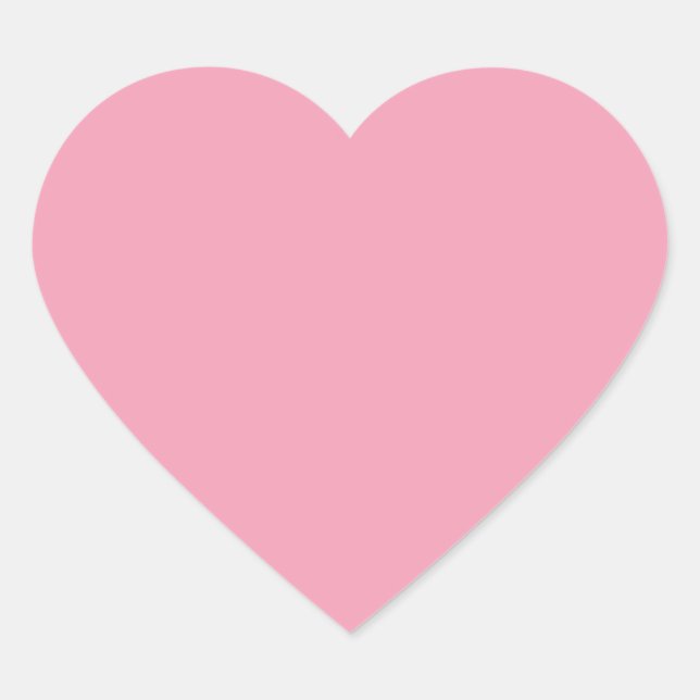 Big Pink Love Heart Herz-Aufkleber (Vorderseite)