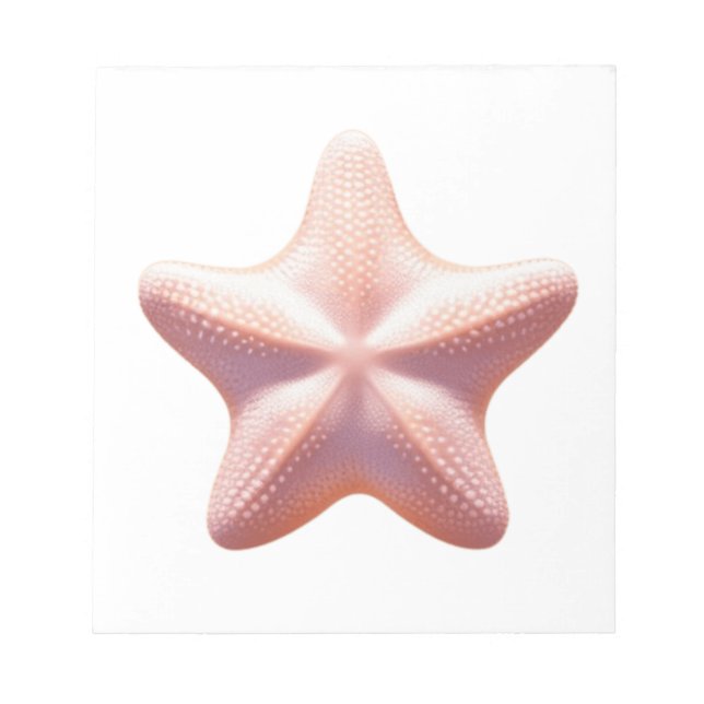 Big Pink Starfish Notizblock (Vorderseite)