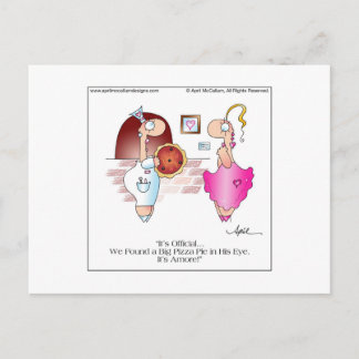 BIG PIZZA PIE Carte postale par April McCallum