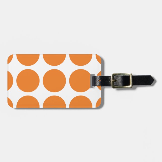 Big Polka Dots Gepäckmarke Gepäckanhänger (Vorderseite horizontal)