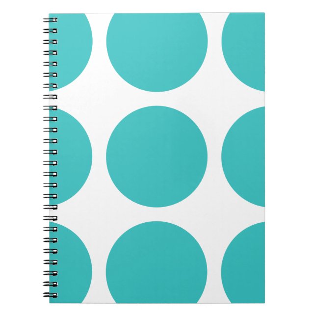 Big Polka Dots Notebook Notizblock (Vorderseite)
