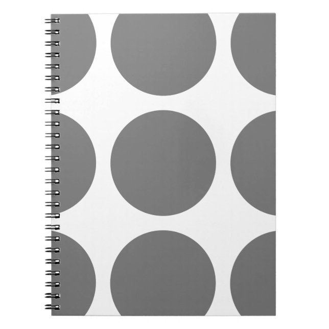 Big Polka Dots Notebook Notizblock (Vorderseite)