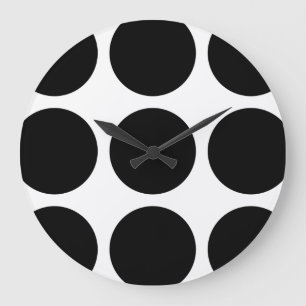 Big Polka Dots Wall Clock Große Wanduhr