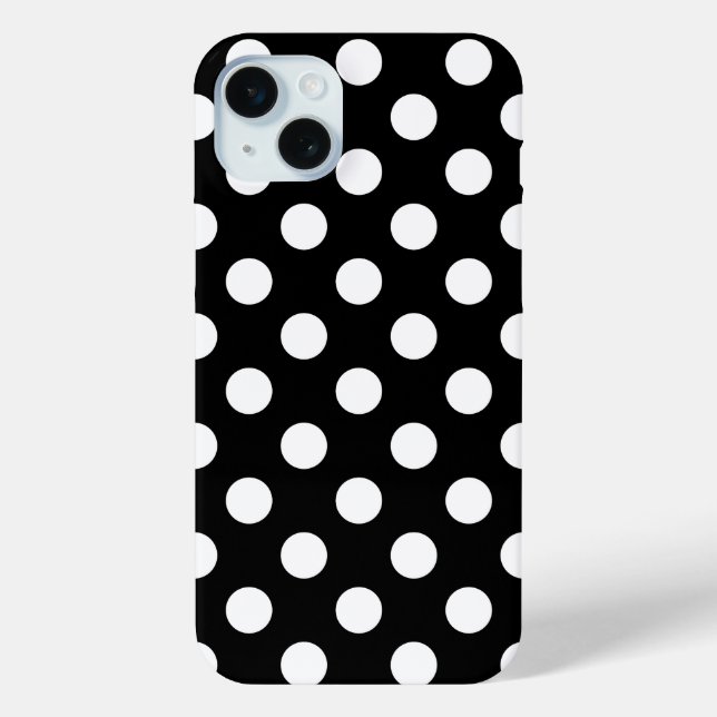 Big Polka ist ein Schwarz-Weiß-Trend Case-Mate iPhone Hülle (Rückseite)