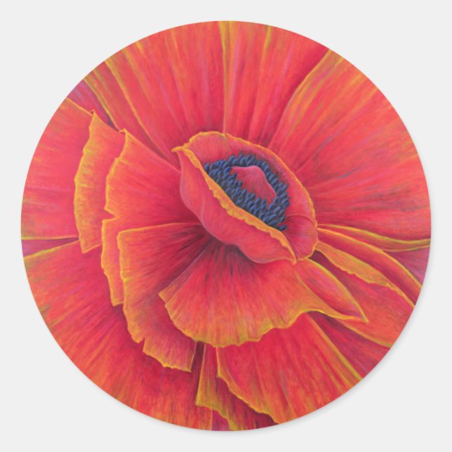 Big Poppy 2003 Runder Aufkleber (Vorderseite)