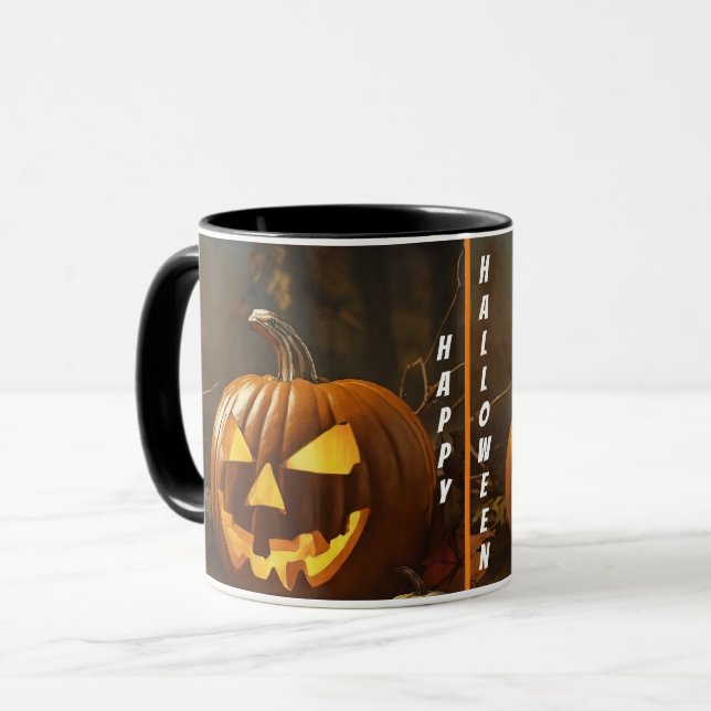 Big Pumpkin Halloween Collection Tasse (Vorderseite Links)