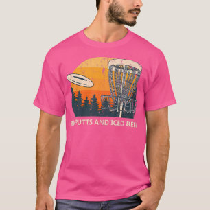 Big Putts und Icced Beer Disk Golf Drink Golfer  T-Shirt
