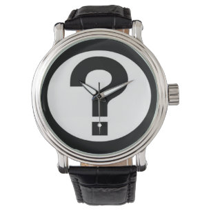 Big question mark watch armbanduhr