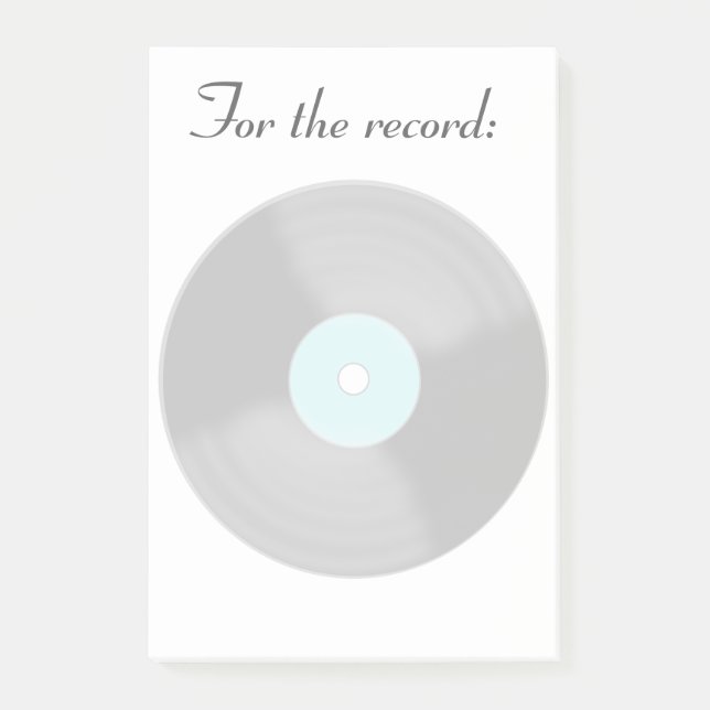 Big Record Post - Anmerkungen Post-it Klebezettel (Vorderseite)