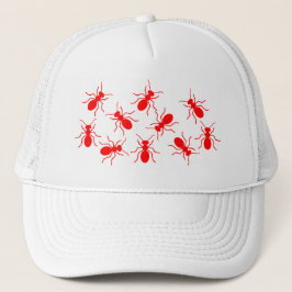 Big Red Ants Swarm Funny Ladys Truckerkappe
