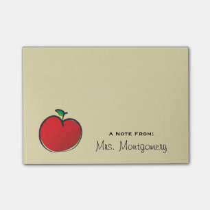 Big Red Apple Personalisiert Post-it Klebezettel
