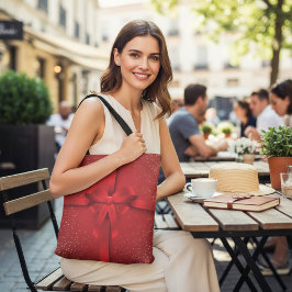 Big Red Bow Weihnachtsgeschenk Tasche