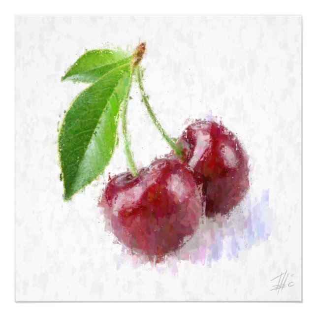 Big Red Cherries Fotodruck (Vorne)